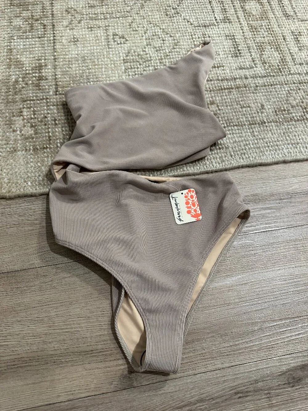 BEACH RIOT Anthropologie Celine One Piece in Taupe Size Small NWT